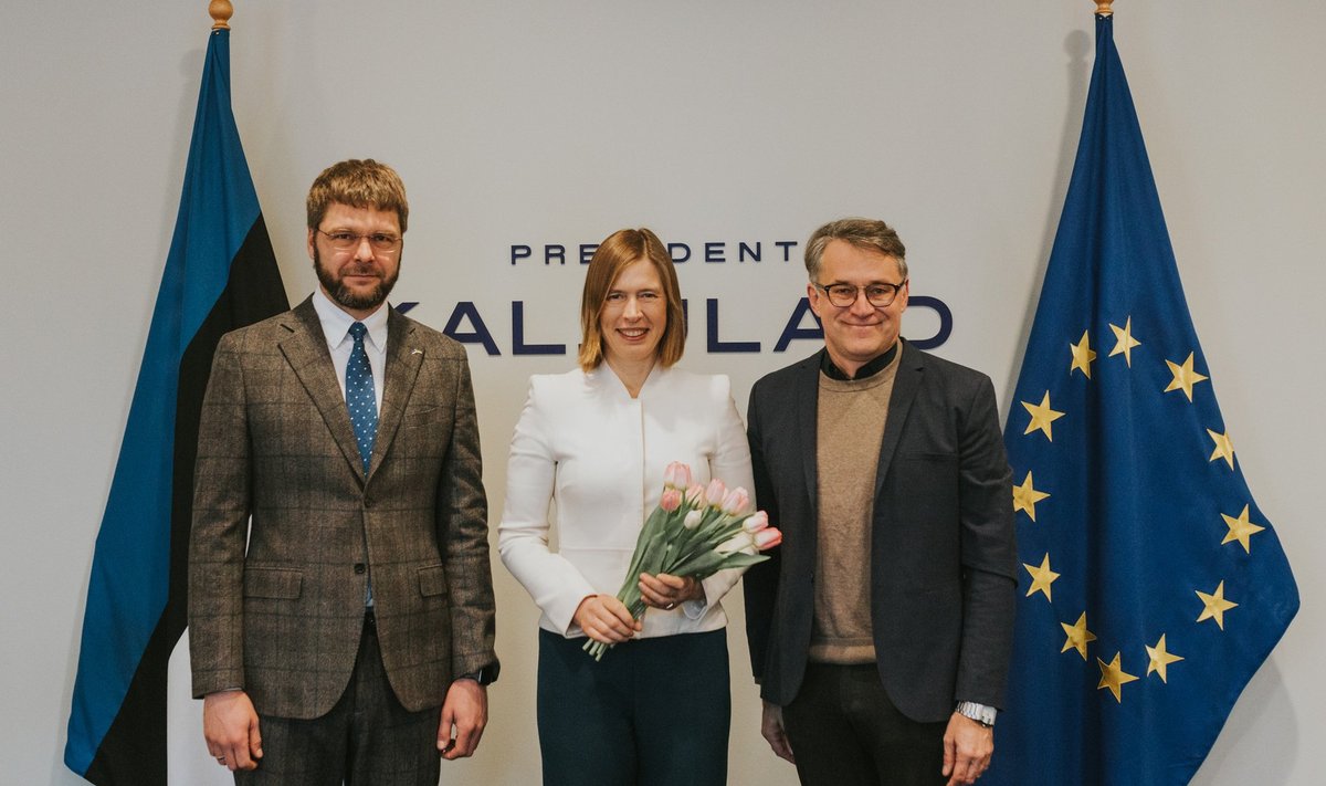 Jevgeni Ossinovski, Kersti Kaljulaid ja Meelis Joost