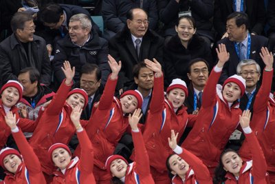 Põhja-Koreast pärit "tantsutüdrukud".