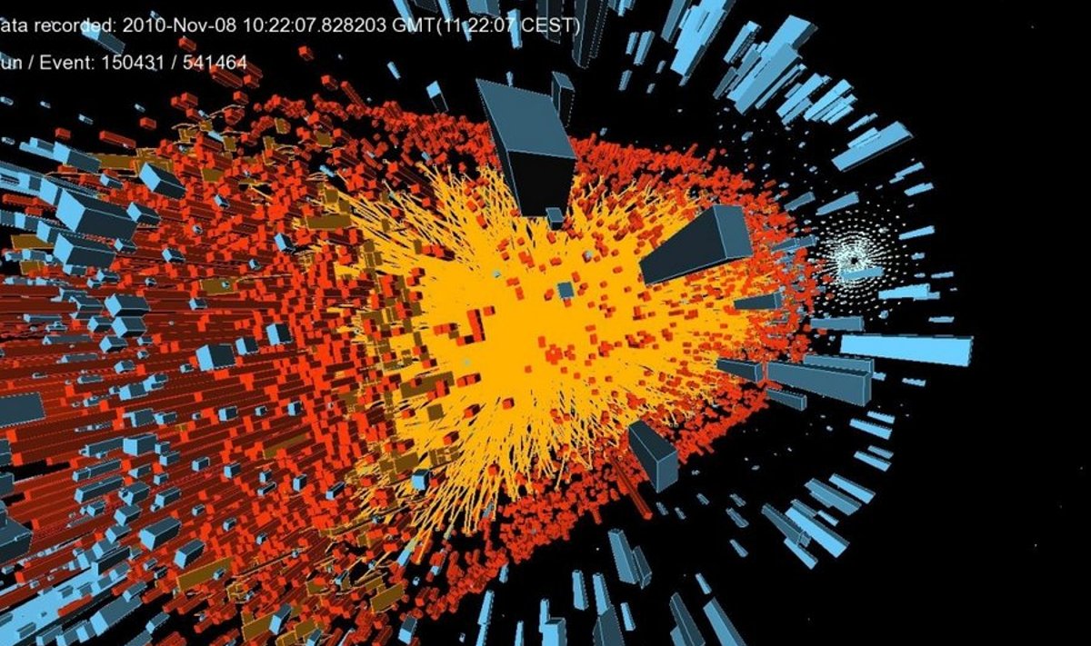 CERNi eksperimendi graafik. Foto: AP