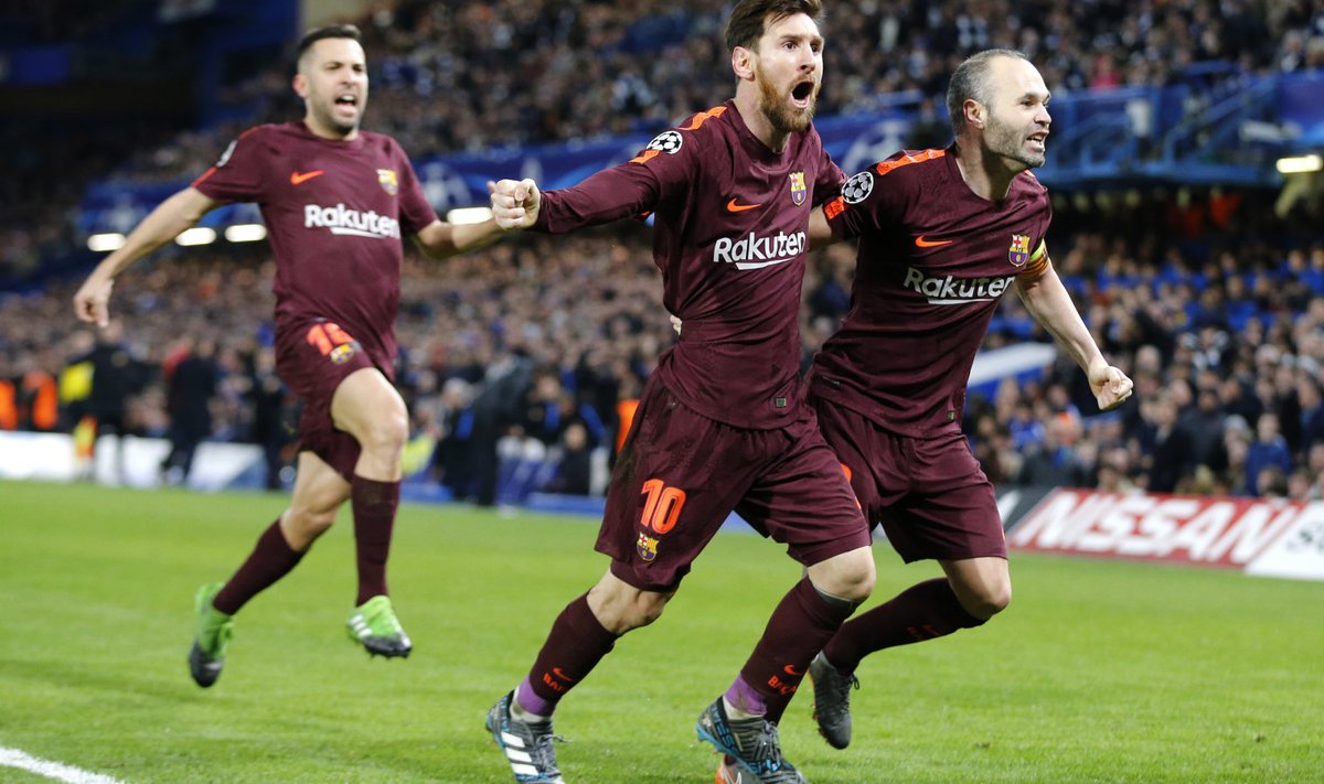 Messi lõi elu esimese värava Chelsea vastu