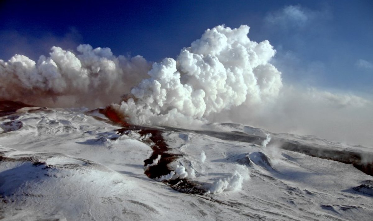 Plosky Tolbachik volcano in Kamchatka