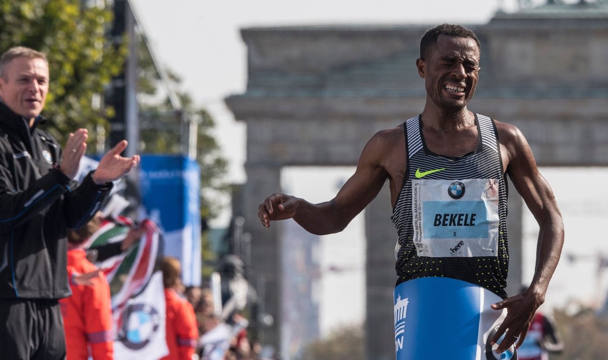 Kenenisa Bekele Berliini maratoni finišis