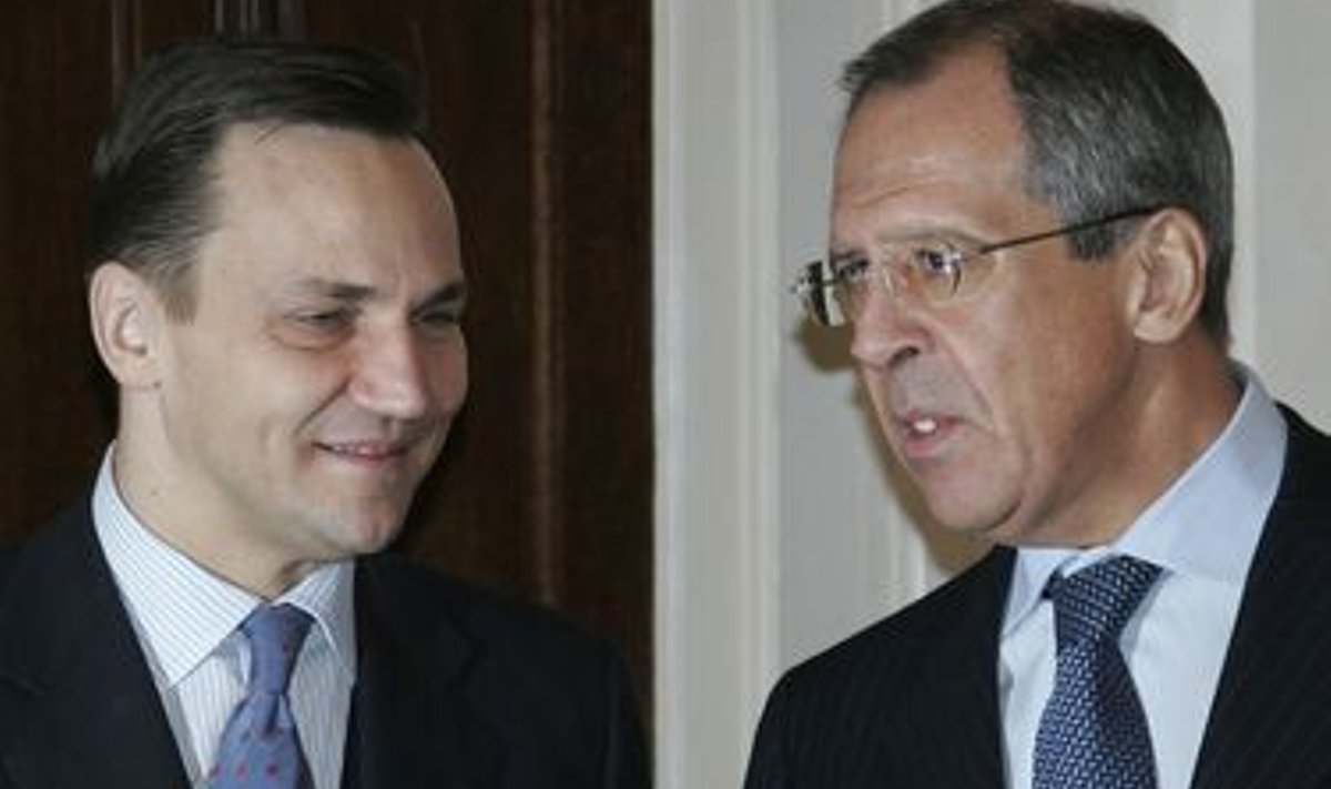 Poola ja Venemaa välisministrid Rados&#322;aw Tomasz Sikorski ja Sergei Lavrov