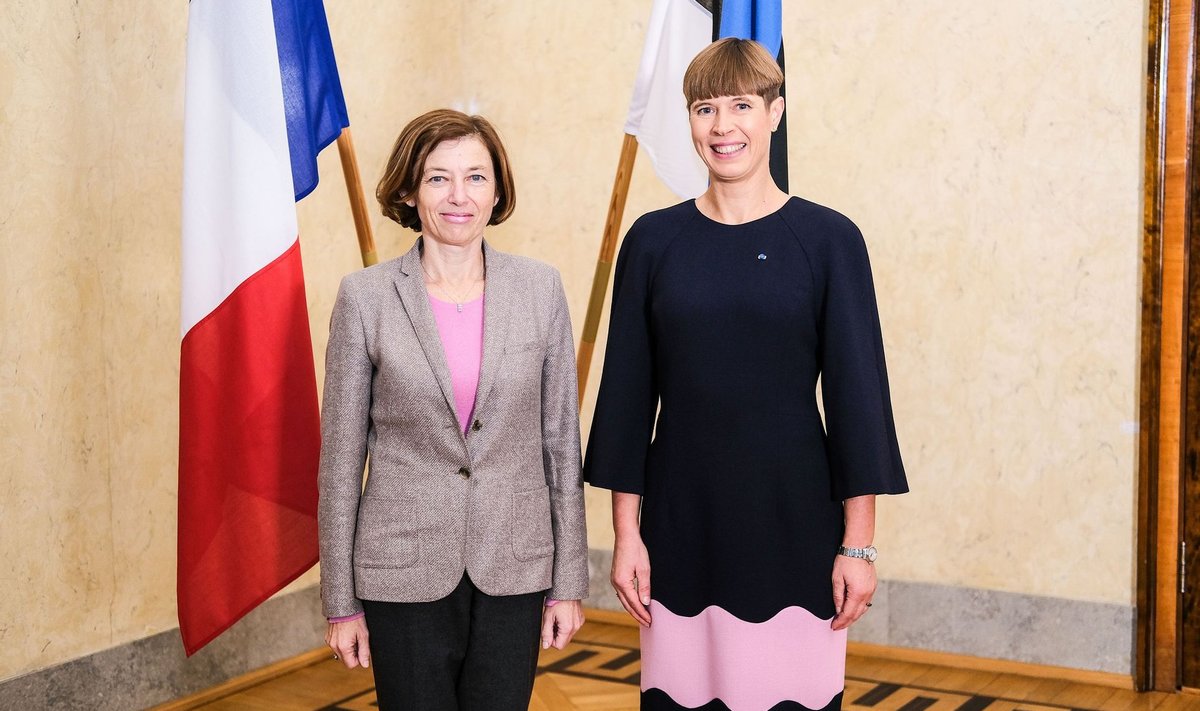 President Kersti Kaljulaid ja Prantsusmaa kaitseminister Florence Parly