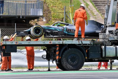 Nikita Mazepini auto hommikusel sessioonil.