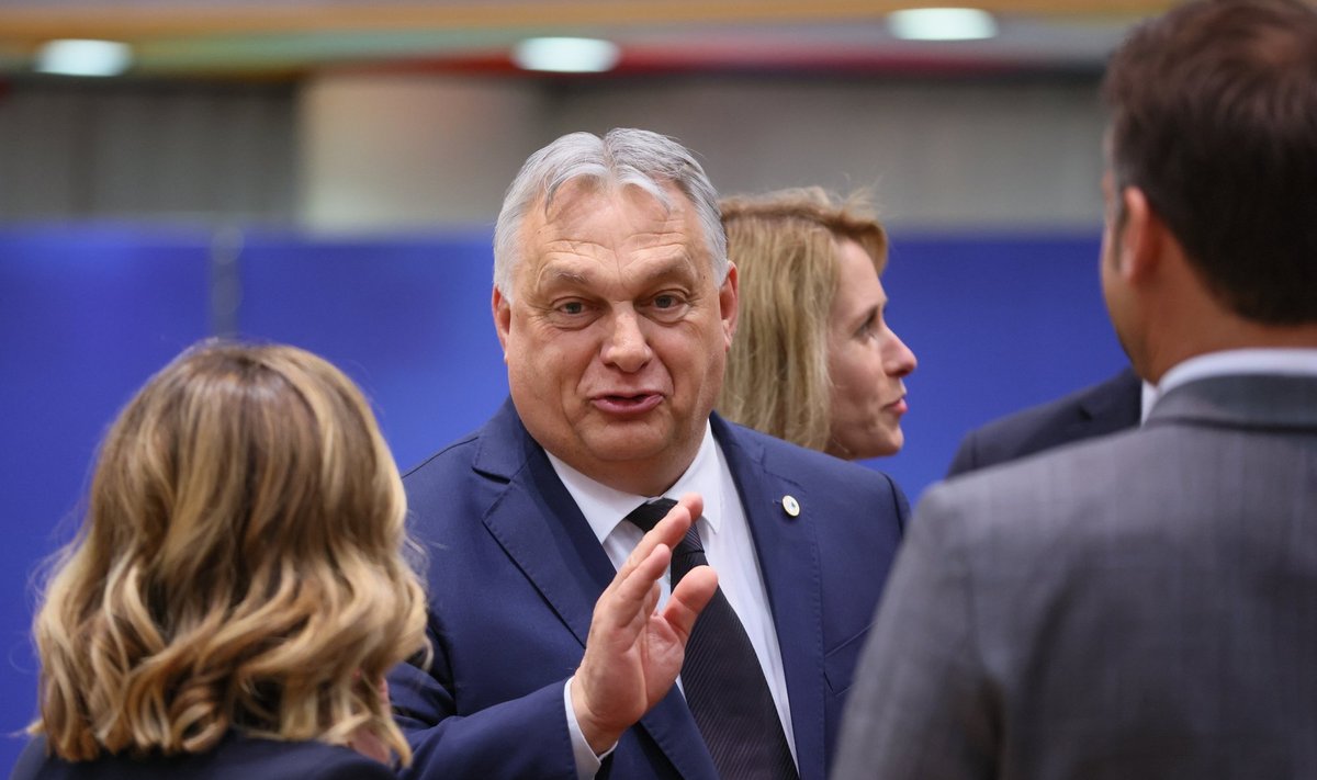 Ungari pea Viktor Orbán Brüsselis Ülemkogul 17.04.2024.