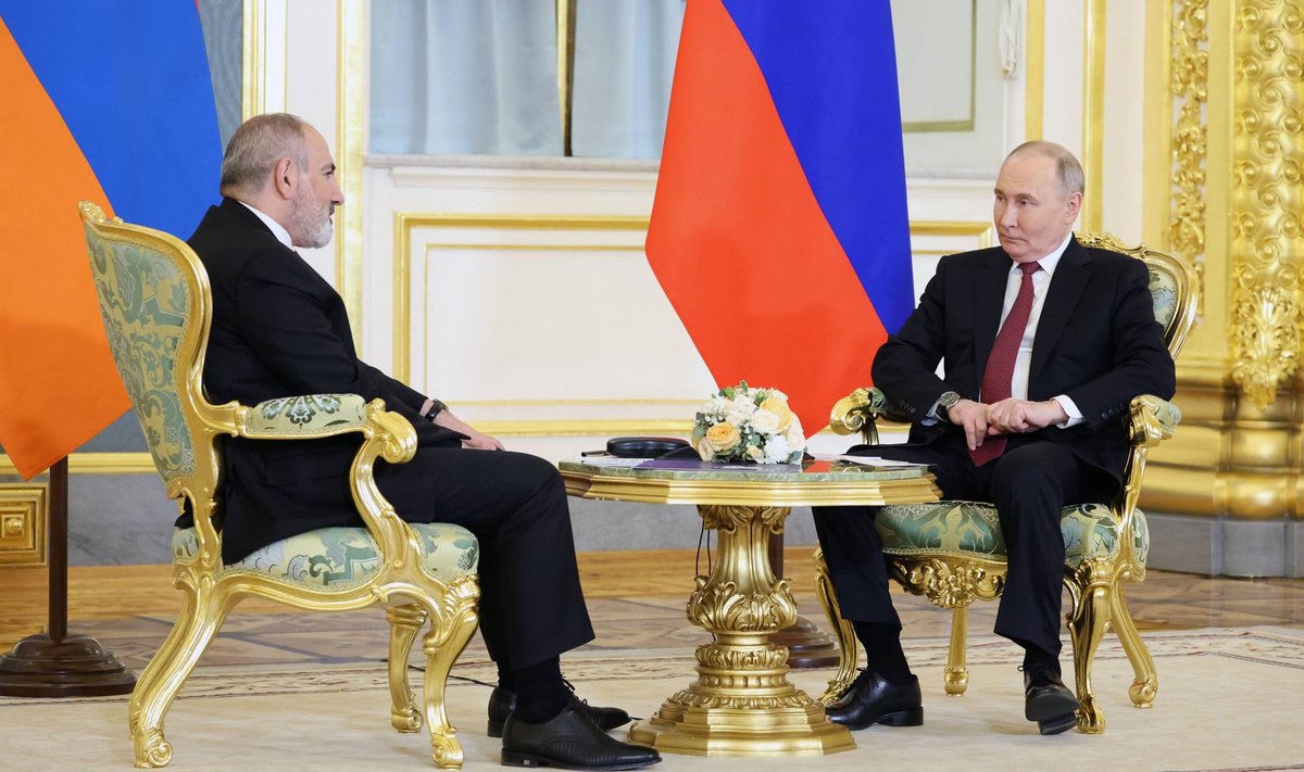 Armeenia peaminister Nikol Pašinjan ja Venemaa president Vladimir Putin