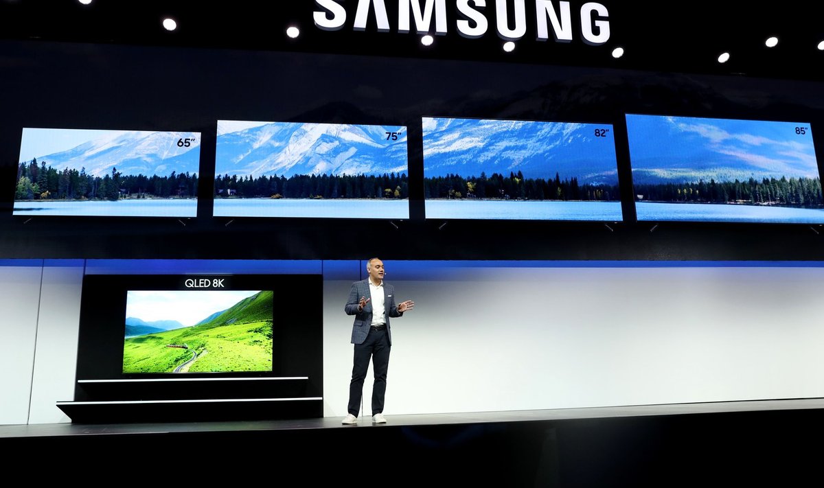 8K QLED-telerid, mida Samsung CES-il tutvustas.
