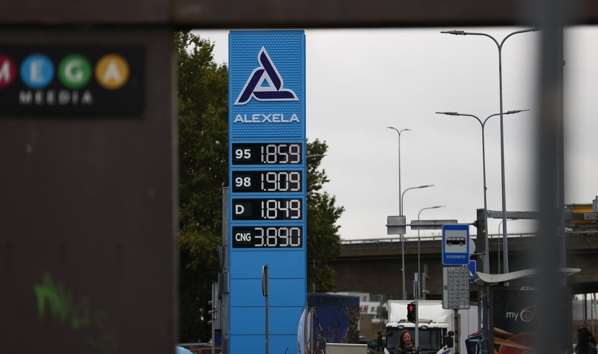 Kütuse hinnad 05.10.2022, mil algas hinnatõus.