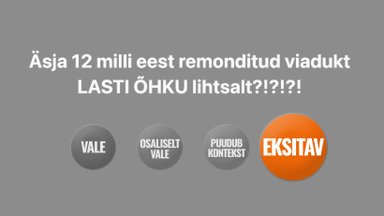 FAKTIKONTROLL | Kas kaitsevägi lasi õhku äsja 12 miljoni eest renoveeritud viadukti? Ei