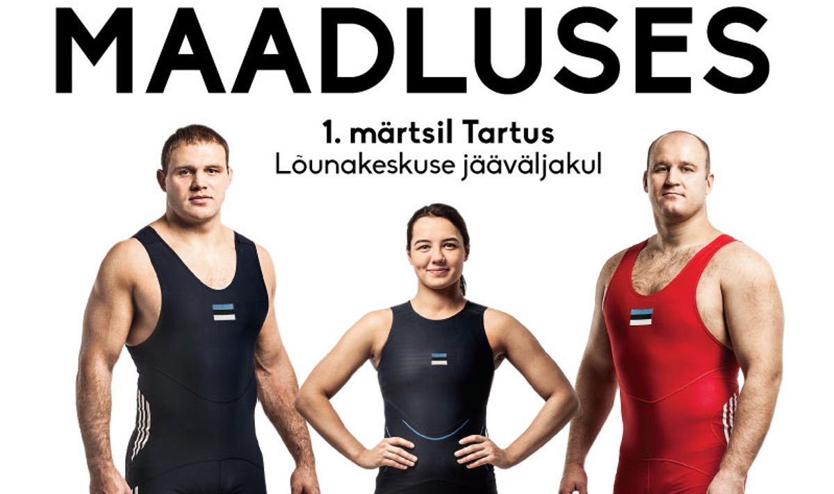 Maadluse Eesti meistrivõistluste plakat