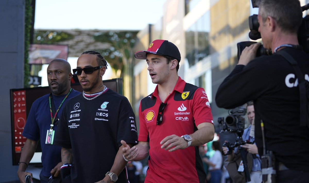 Lewis Hamilton ja Charles Leclerc