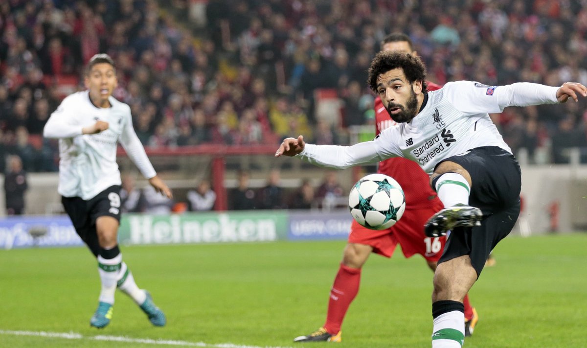Mohamed Salah pealelöögil.