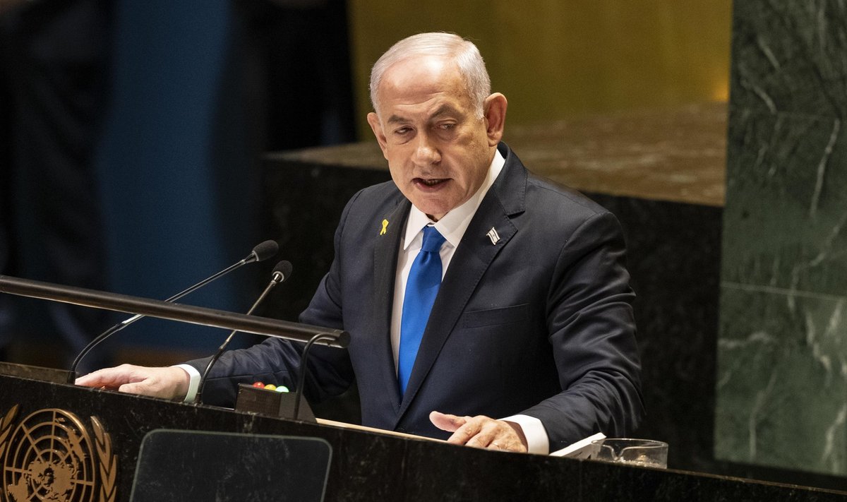 Iisraeli peaminister Benjamin Netanyahu ÜRO Peaassamblee 79. istungjärgul