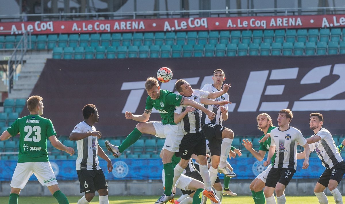 Evald Tipneri Karikafinaal Tallinna FC Flora ja JK Sillamäe Kalevi vahel A le Coq Arenal, Lillekülas.