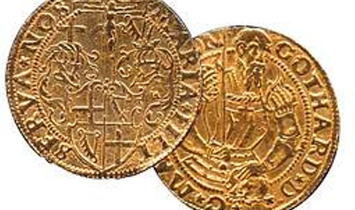 HARULDANE JA KALLIS: Kas Tallinnas 1560. aastal vermitud Kettleri kuldmündi hind ületab oksjonil poole miljoni piiri?