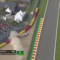 VIDEO | Felipe Massa lõpetas Spas esimese vabatreeningu sõiduvea tõttu seinas