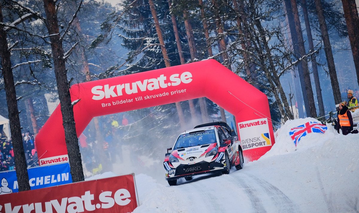 Jari-Matti Latvala 2018. aasta Rootsi ralli 13. kiiruskatsel Colins Crestil.