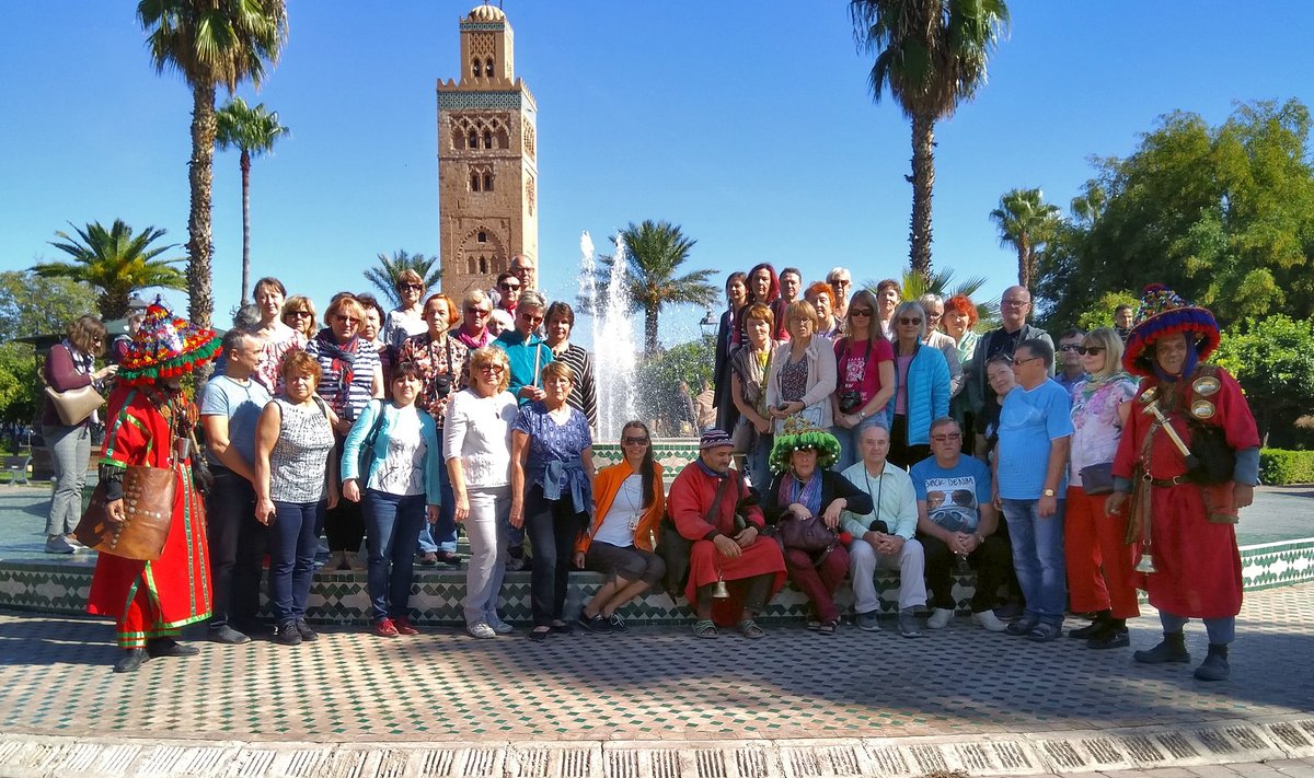 Maalehe reisisellid kogunesid ühisfotole Marrakechis.