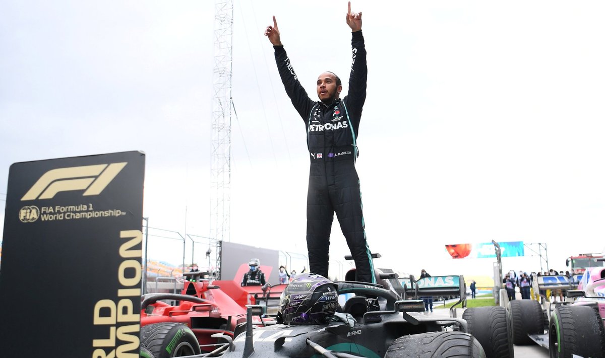 Lewis Hamilton, nüüd juba seitsmekordne maailmameister