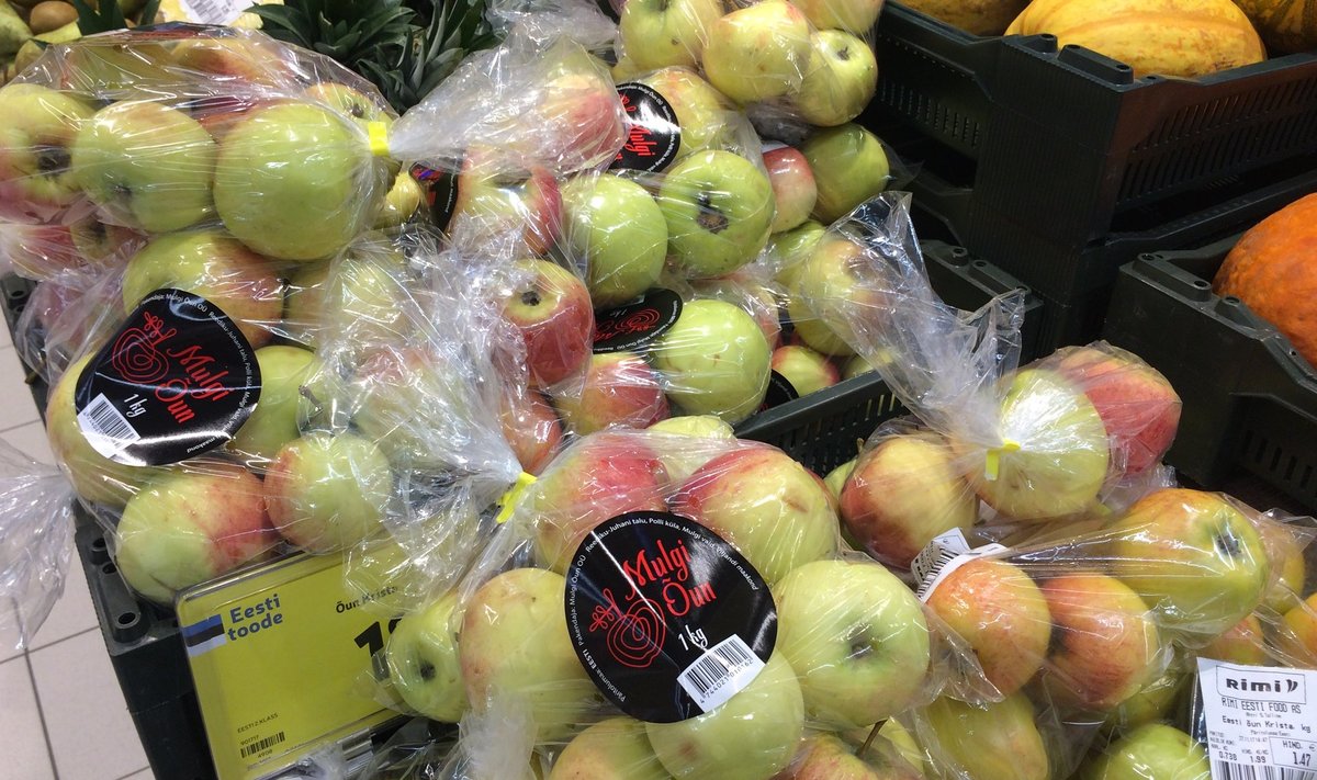 Esmalt kadusid poest "Kuldreneti" sildiga õunad, nüüd on asemel teise kirjaga õunakott, kus samuti pole sorti peal. Õunadki on varasemast teistsugused, välimuselt punasemad, väiksemad ning hapukad.