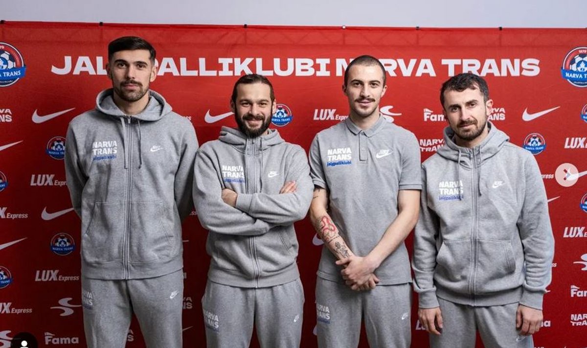 Narva Transi neli Gruusia jalgpallurit