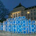 Световая инсталляция около театра "Эстония" останется там в течение месяца