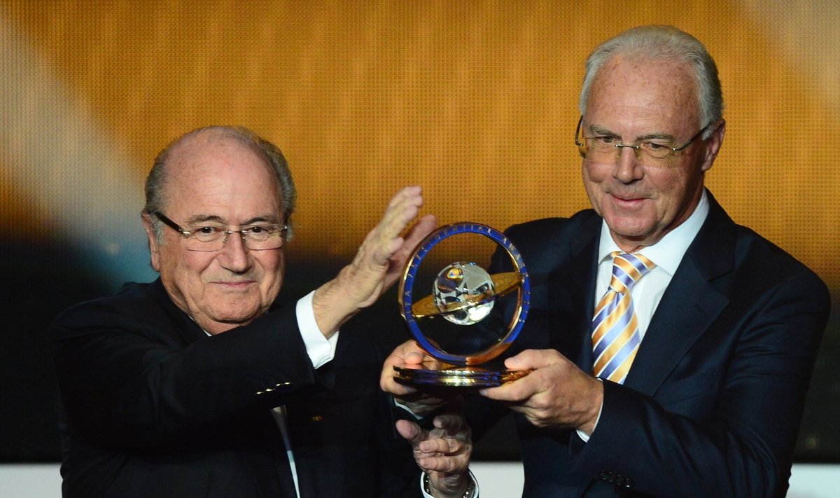 Sepp Blatter ja Franz Beckenbauer 