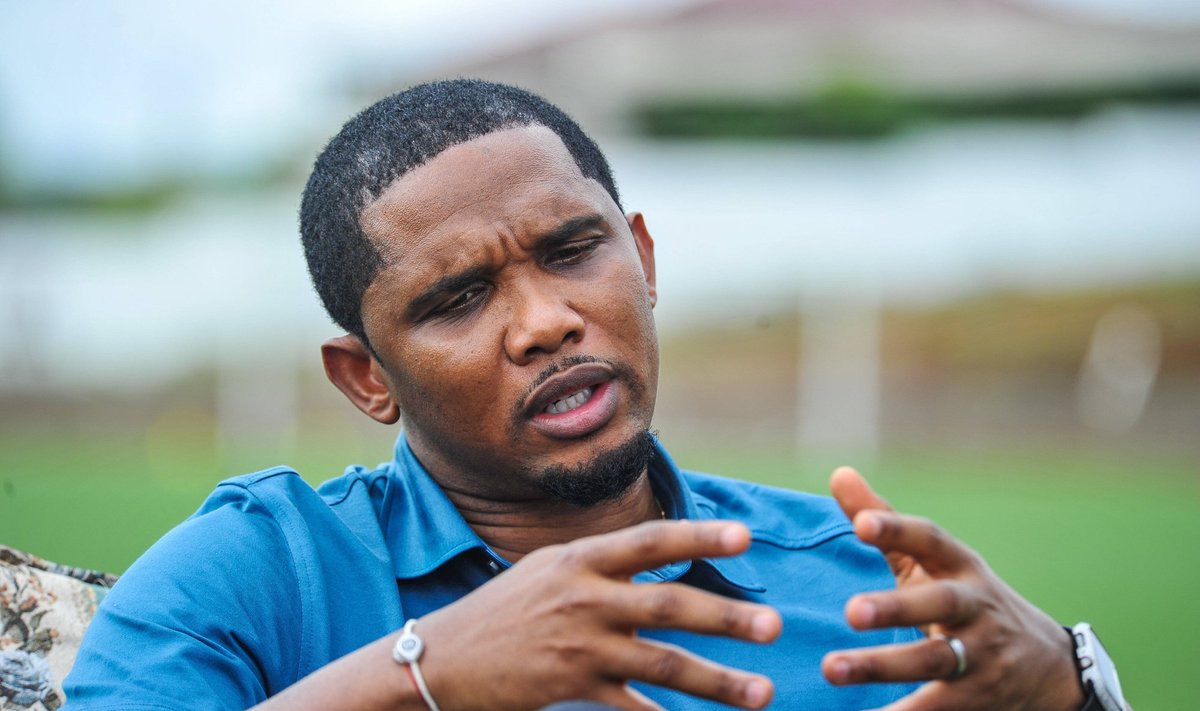 Kameruni jalgpalliliidu president Samuel Eto’o