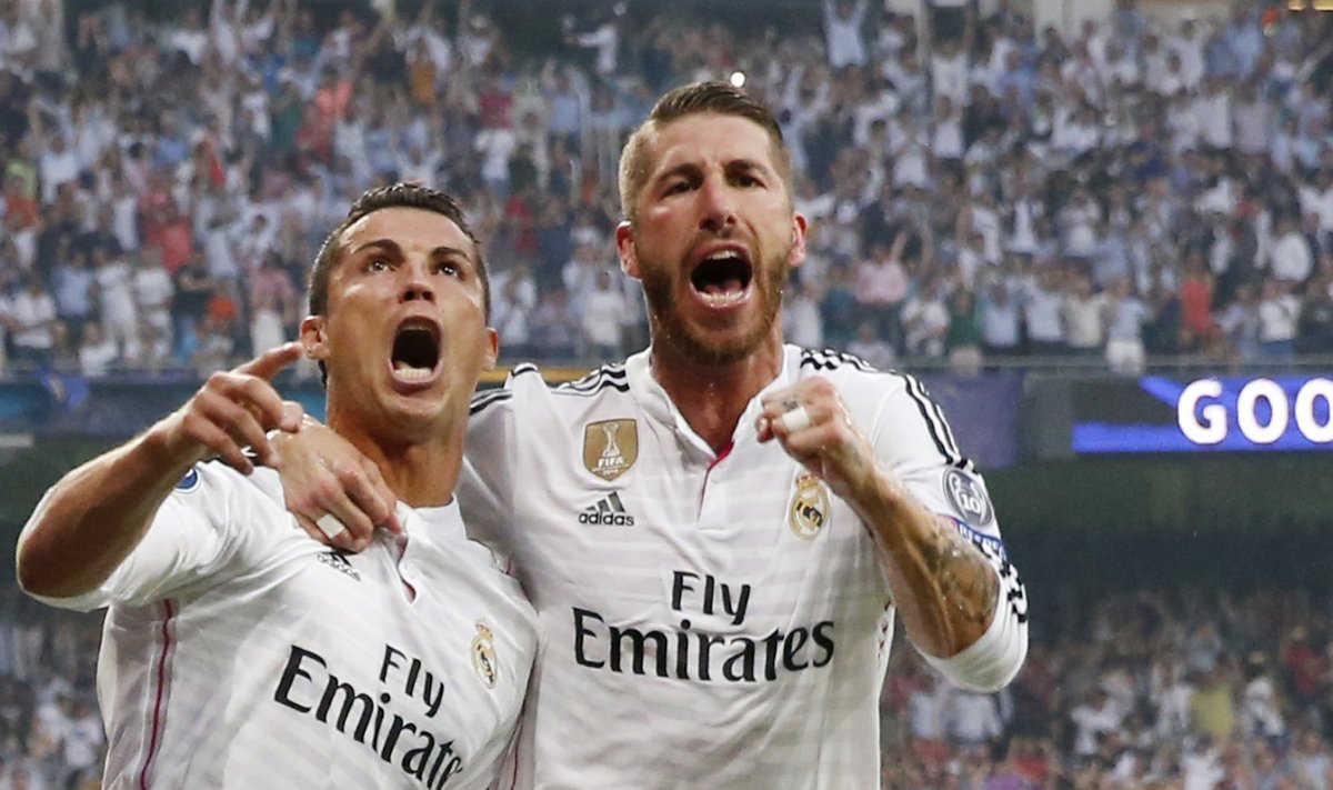 Cristiano Ronaldo (vasakul) ja Sergio Ramos.