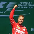 FOTOD | Vettel võitis Brasiilias hooaja viienda etapi, boksiteelt startinud Hamilton lõpetas neljandana