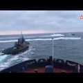 Сближение корабля российских пограничников с украинскими судами попало на видео