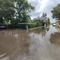 ФОТО | Хаапсалу поразили мощная молния и наводнение. Из Латвии на Эстонию движется большая грозовая туча