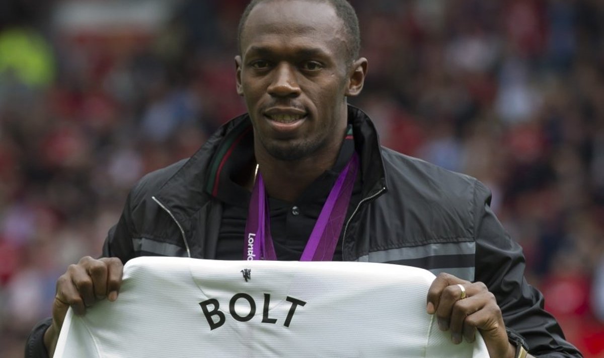 Usain Bolt ManU särgiga