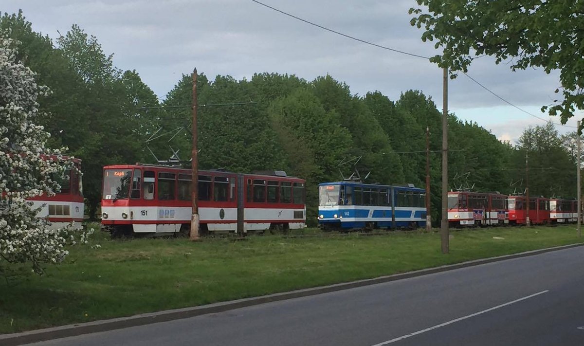 Kopli trammid seisavad