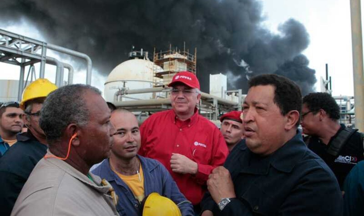 President Hugo Chávez sündmuspaigas