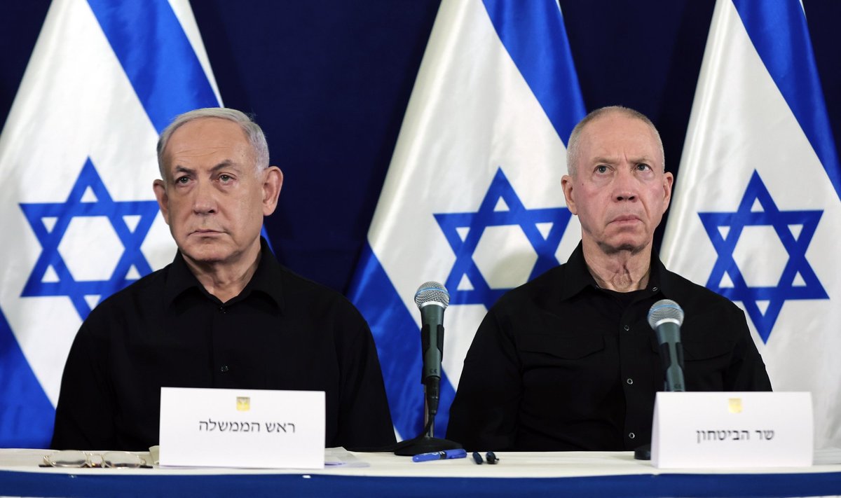 Sel nädalal andis rahvusvaheline kriminaalkohus välja vahistamismäärused Iisraeli peaministri Benjamin Netanyahu (vasakul) ja endise kaitseministri Yoav Gallanti kohta.