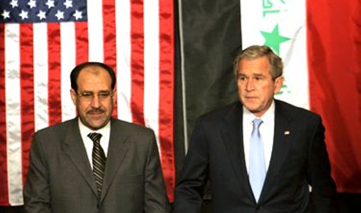 George W. Bush ja Nouri al Maliki Jordaanias