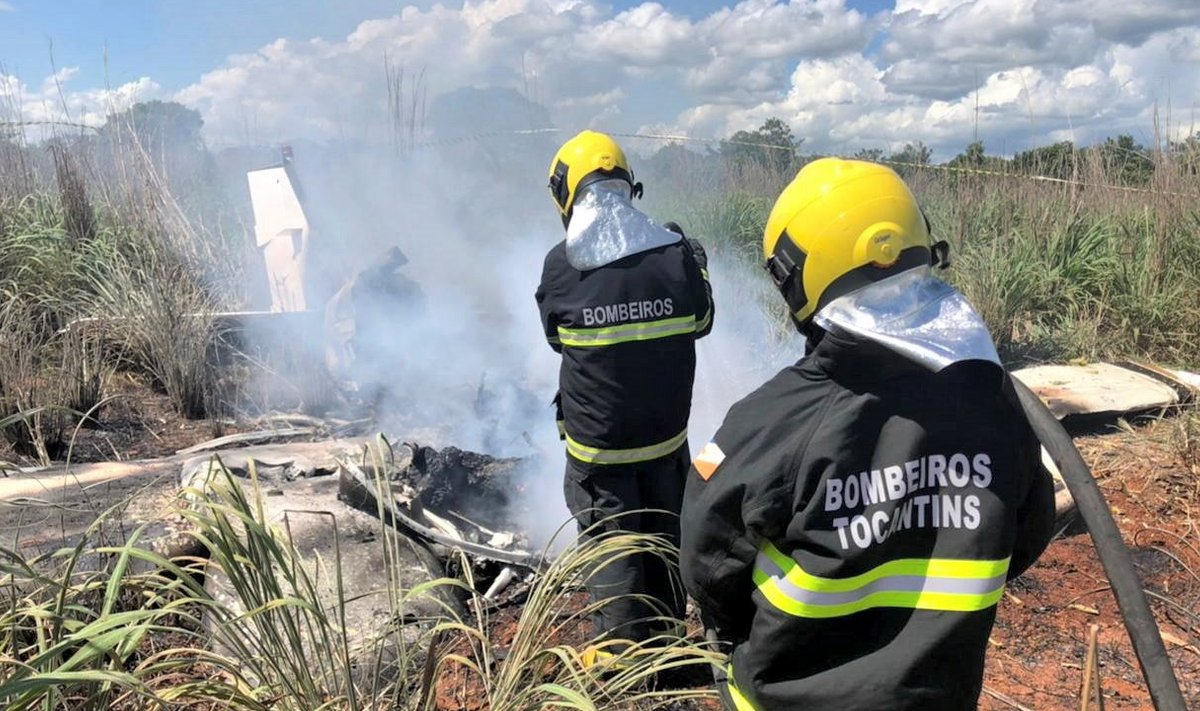 Õnnetuspaik, kus osa Palmase meeskonnast vedanud lennuk alla kukkus.