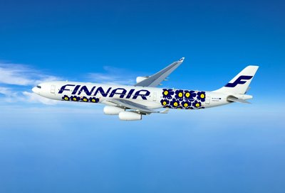 Marimekko jõuab ka Finnairi lennukitiibadel maailma.