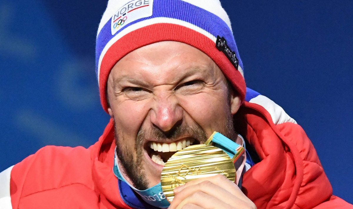 Norra mäesuusaäss Aksel Lund Svindal, kahekordne olümpiavõitja ja neljakordne olümpiamedalist (Foto: AFP)