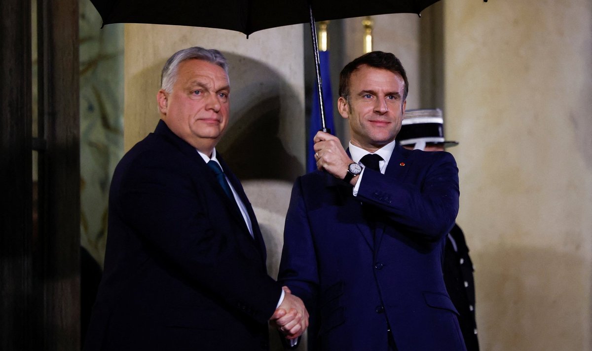 Prantsusmaa president Macron kohtus Pariisis Ungari peaministri Orbániga