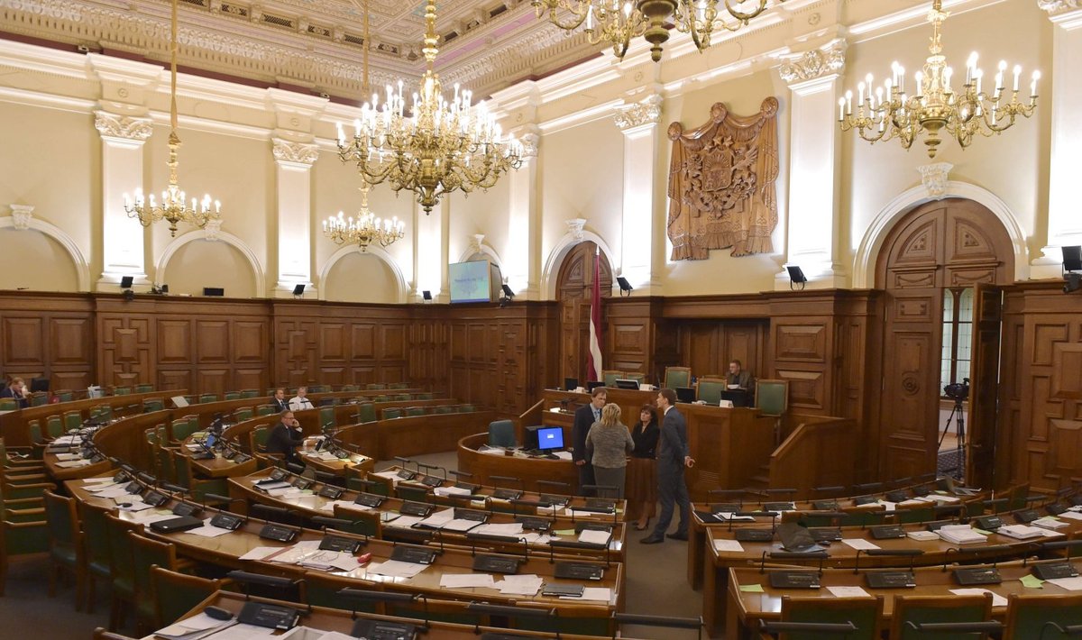 Läti parlamendisaal. 