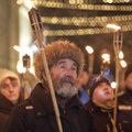 ФОТО | EKRE провела ежегодное факельное шествие в центре Тарту