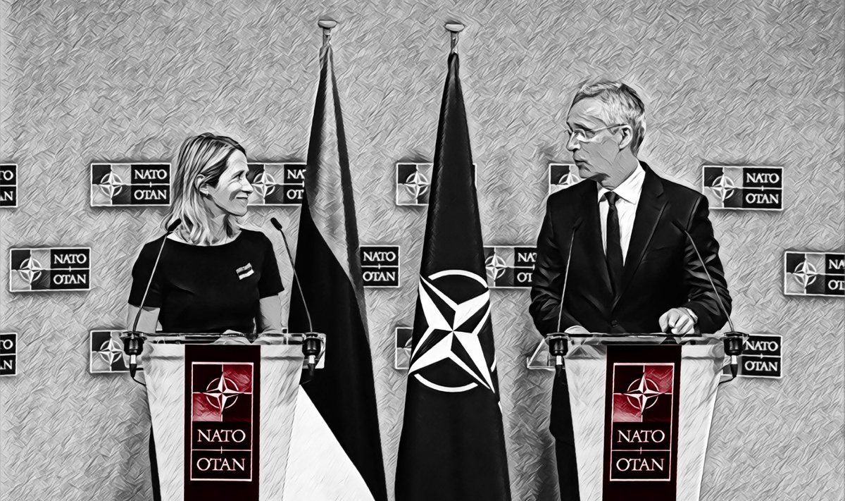 Eesti peaminister Kaja Kallas ja NATO peasekretär Jens Stoltenberg