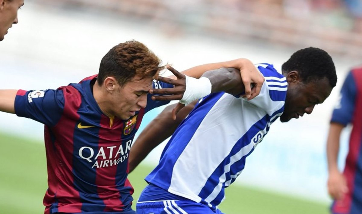 Munir El Haddadi (Barcelona) mängus HJK-ga