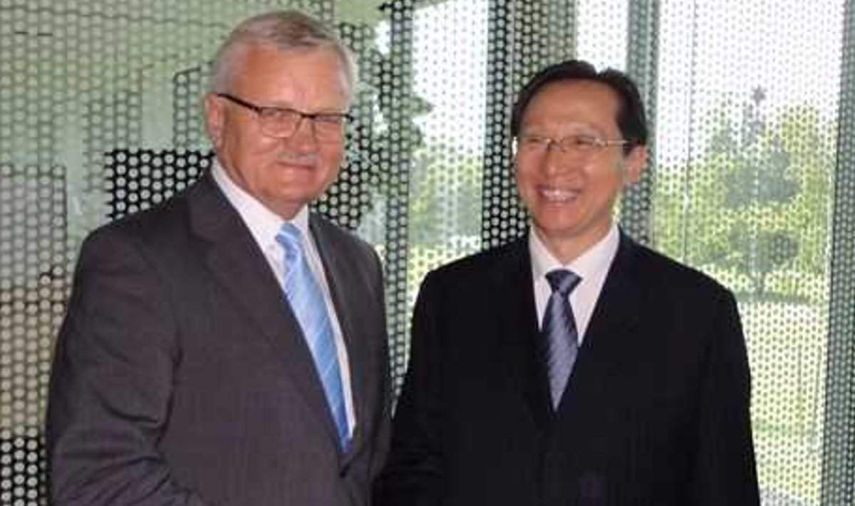 Maaeluminister Tarmo Tamm kohtus Hiina põllumajandusminister Han Changfuga