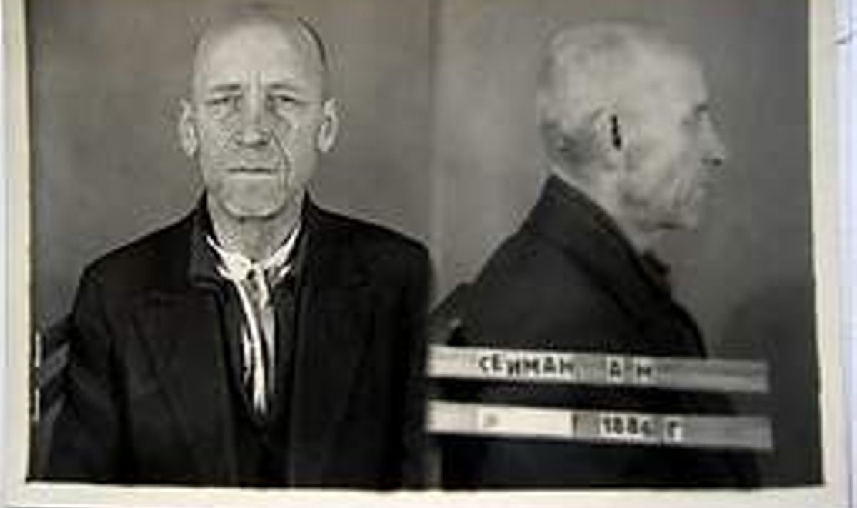 TAAS VANGLAS: Kolonel Aleksander Seiman NKVD vangina 1941. Eesti Filmiarhiiv