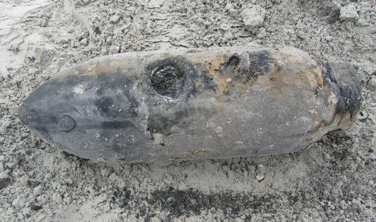 Tahkuranna vallast Reiu külast 23.07.2013 leitud 50kg lennukipomm.
