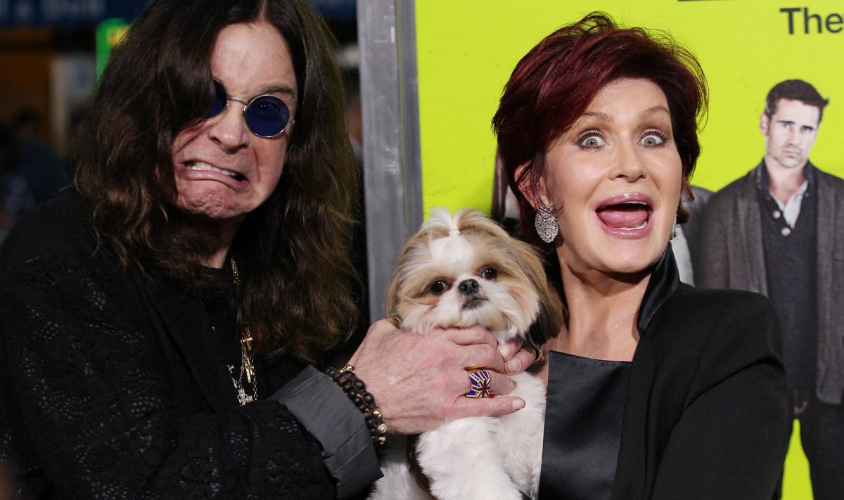 Ozzy Osbourne, Sharon Osbourne, Bonny the dog